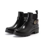  rain shoes lady's belt attaching enamel style short rain boots 