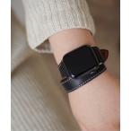 腕時計 Apple Watch 2重 デザイン ステッチ レザー バンド / アップルウォッチ # レディース メンズ