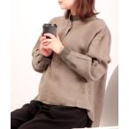 ブラウス シャツ ubasoku バンドカラ