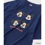 tシャツ Tシャツ 【Disney】ミッキーマウスプリント半袖Tシャツ　ディズニー disney