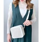 ショッピングサマンサ ショルダーバッグ バッグ BOX型キャンバスショルダーバッグ レディース