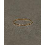 指輪 リング 「K18」ベーシックスリムピンキーリング/金属アレルギー対応「動画あり」「1号〜5号」 レディース