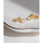 イヤリング ビジューフラワーイヤリング「B」 レディース