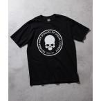 tシャツ SCHOOL OF VISUAL COMEDY_T-SHIRT / スカルモチーフ サークルロゴ Tシャツ メンズ レディース