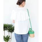 tシャツ バックラッフル プルオーバー レディース
