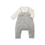 ショッピングロンパース ベビー服 ロンパース どうぶつ刺繍カバーオール