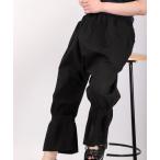 パンツ ubasoku 麻綿　裾ギャザーパン