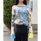 ブラウス シャツ 「たしかにそこにあった夜」のガーゼトップス レディース メンズ