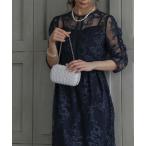 ドレス epic day バックリボンレースロングドレス