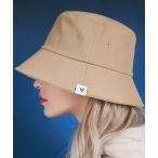 ショッピングバケットハット 帽子 ハット レディース VARZAR(バザール)/Herringbone label bucket hat/ヘリンボーン ラベル バケットハット