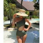  купальный костюм one плечо все в одном плавание одежда женский 