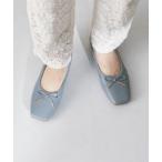 バレエシューズ パンプス 「本革」「NICAL」スクエアトゥフラットバレエパンプス/24109