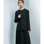 ジャケット ノーカラージャケット 「喪服・礼服」ノーカラージャケット/ブラックフォーマル「大きいサイズあり」 レディース