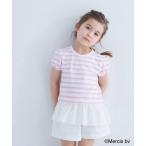 tシャツ 「ミッフィー」ミッフィーレースボーダー半袖Tシャツ キッズ 子供服 女の子
