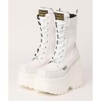 ブーツ 「YOSUKE/ヨースケ」厚底レースアップミドルブーツ レディース