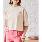 ショッピングacro tシャツ 刺繍入りカラートップス/AC1388 レディース