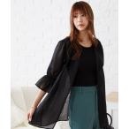 ショッピングacro ブラウス シャツ フリルカラーシアーブラウス/AC1412 レディース