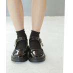 バレエシューズ ストラップ 軽量厚底 タンクソールのフォーマルパンプス キッズ 子供 女の子