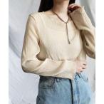 ブラウス シャツ 「キャミソール付き」シアー楊柳プリーツメロートップス レディース