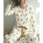 パジャマ ルームウェア 「カップ付き」レーヨンブレンドパデット付ルームウェア上下セット レディース