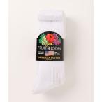 ショッピングソックス 靴下 「FRUIT OF THE LOOM」C FTL AC ベーシック/クルー丈ソックス/レディース/3足セット レディース