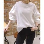 tシャツ YUGA ボリュームスリーブ　ルーズシルエットシャツ レディース