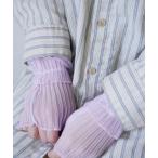 アームカバー 「 Port / ポート 」 シアー プリーツ アームカバー / アームスリーブ レディース