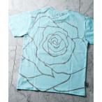 tシャツ RUFFLED ROSE(ラッフルド ローズ)クルーネック ロゴ Tシャツ メンズ レディース