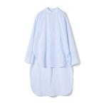 ブラウス シャツ コットン バンドカラーチュニックシャツ レディース