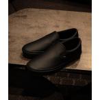 スニーカー VANS ヴァンズ SLIP ON PU スリッポンPU V98CF WR M.BLACK メンズ レディース