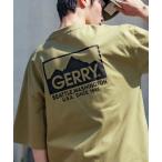 ショッピング半袖トップス プリント ロゴ tシャツ Tシャツ メンズ 「GERRY」別注 バックプリント/ワンポイント 刺しゅう 半袖Tシャツ