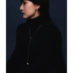 ネックレス Demi-Luxe BEAMS / ガラスパール Y字 ネックレス レディース