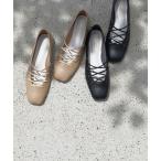 バレエシューズ パンプス 「Akiko Kizu ×Daniella ＆ GEMMA」 ゴムクロスバレエシューズ