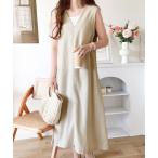 ベスト 大人のリラックスムード。2wayロングジレ風ワンピース
