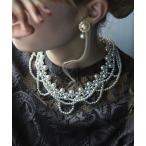 ネックレス パールカラーネックレス レディース