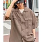 シャツ ブラウス Kappa/カッパ  リラックスオープンカラー/レギュラーカラーシャツ オーバーサイズCPO半袖シャツ