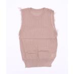  майка безрукавка arm бахрома North li вязаный TOPS женский 