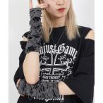 アームカバー 24cm ダメージ加工アームカバー レディース