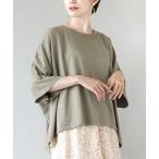 tシャツ サスティナブルコットン ワイドシルエットTシャツ レディース