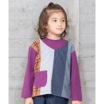 tシャツ パッチワークTシャツ キッズ 子供服 男の子 女の子