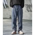 ジーンズ ヴィンテージライクワイドテーパードデニムパンツ EMMA CLOTHES メンズ レディース