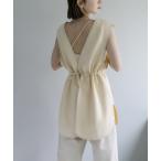 ベスト キルティングジレ レディース