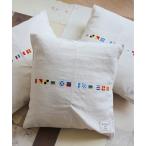 クッション クッションカバー .ノーティカル シグナル クッションカバー / Nautical Signal CUSHION COVER「45×45」