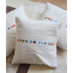 クッション クッションカバー レディース .ノーティカル シグナル クッションカバー / Nautical Signal CUSHION COVER「