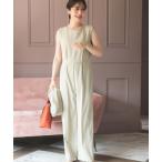 パンツ スーツ 【星玲奈セレクト】ウエスト切り替えオールインワン