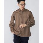 シャツ ブラウス SHIPS:〈ウォッシャブル〉T/W デニムライク リラックスフィット レギュラーカラー シャツ