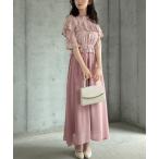 ドレス ワンピース 披露宴 結婚式 レース シフォン パーティードレス