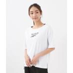 水着 「Reebok:リーボック」レディース5分袖Tシャツ付き2点セット セットウェア フィットネス ジム 体型カバー 水着 水陸両用