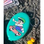 コインケース 札入れ イラストロゴ ラバーコインケース