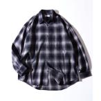 シャツ ブラウス WEB限定 Relax Fit リラックスフィット オンブレチェック ネルシャツ/ビッグシルエット